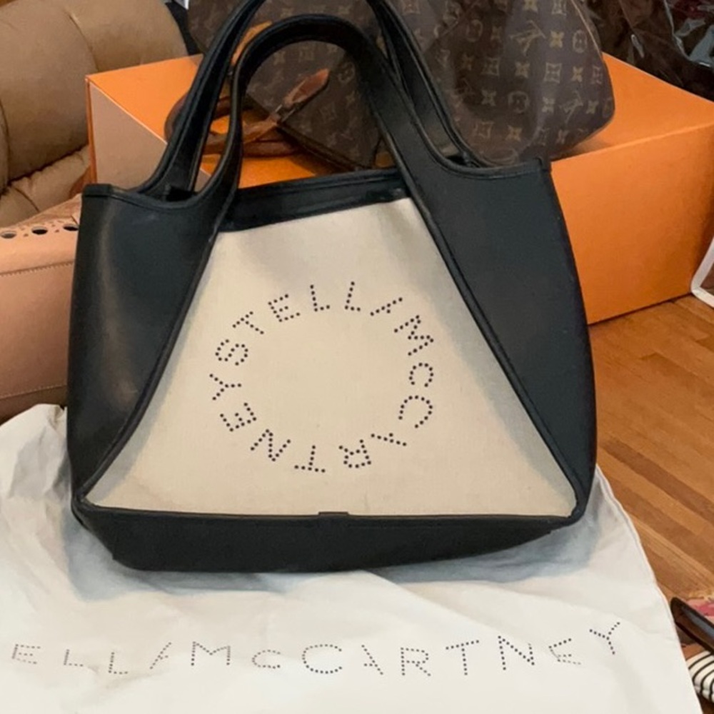 Stella McCartney Black and Cream Tote